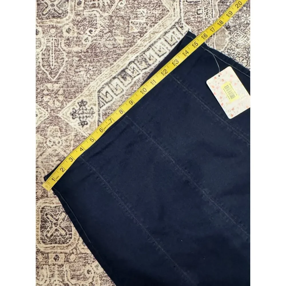 NWT FREE PEOPLE Denim Mini Skirt With Elastic Waist